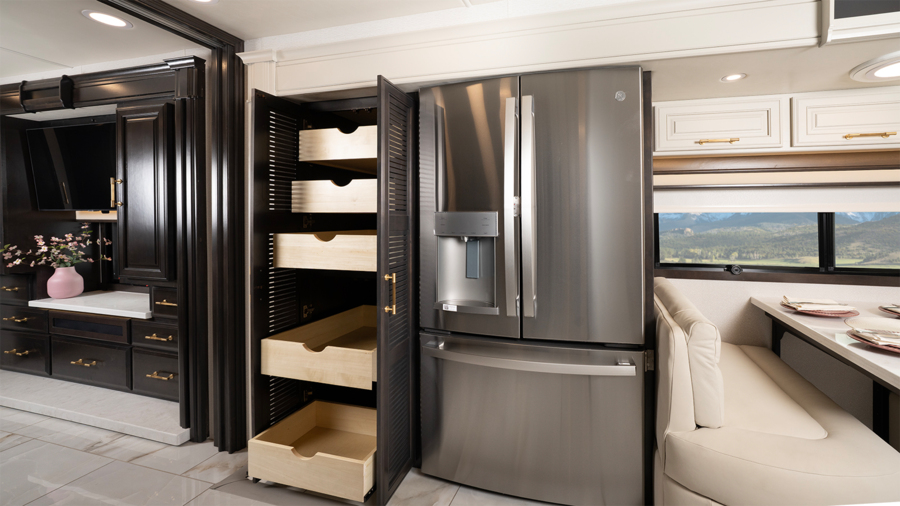 Cornerstone 45V Residential Refrigerator and Pantry with Pull-Out Shelves